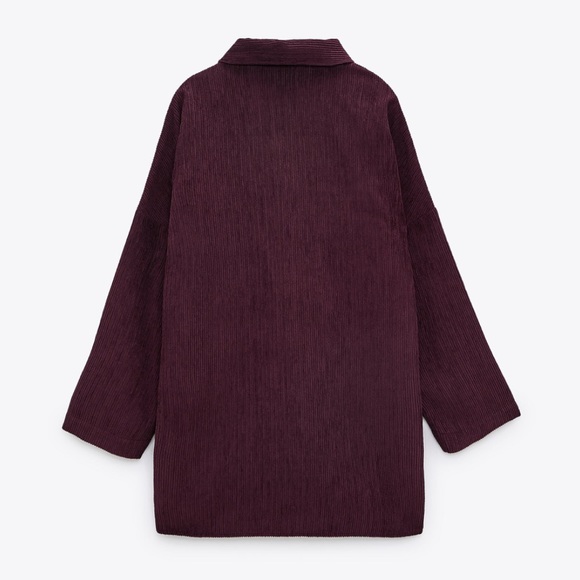 Zara Purple Oversized button up - Picture 3 of 11